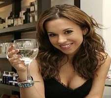 Lacey Chabert consuming alcohol